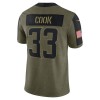 Maillot Homme Minnesota Vikings Dalvin Cook 33 Nike 2021 Salute to Service